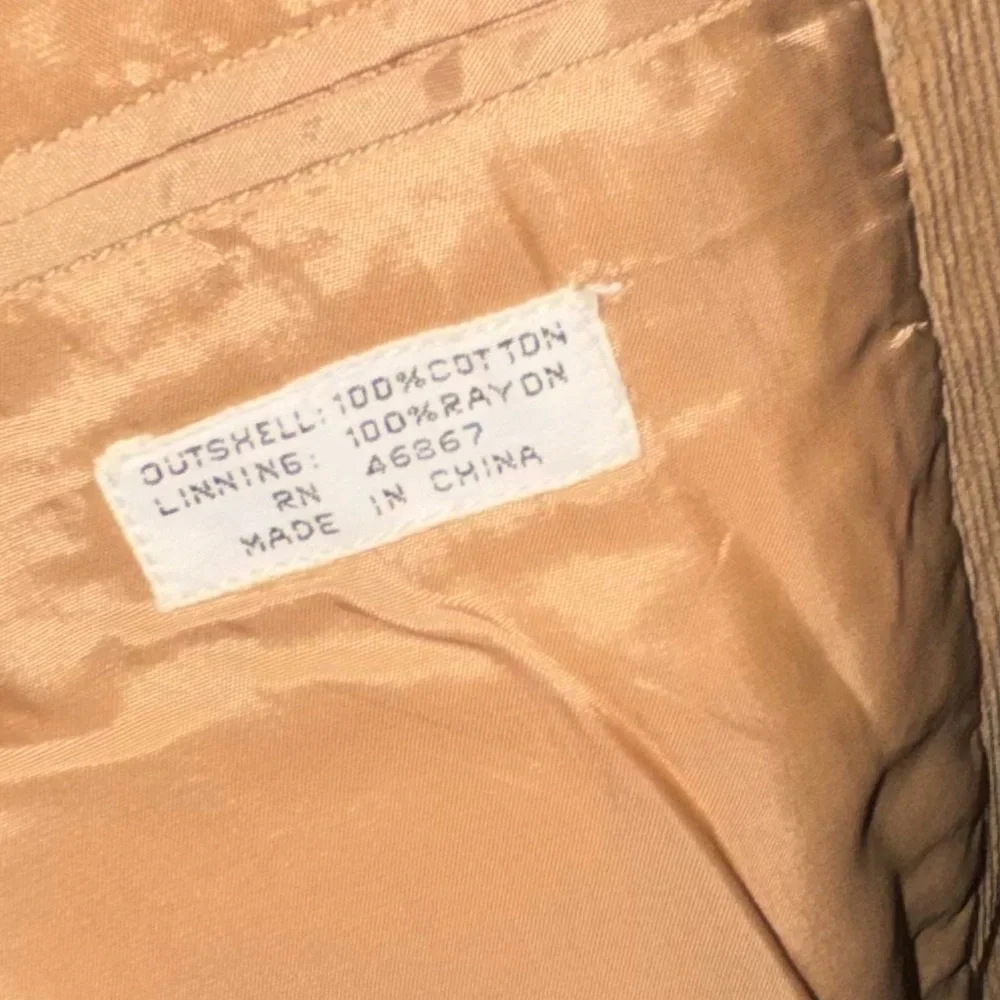Vintage men’s camel corduroy sportcoat blazer 38 old money country club academia